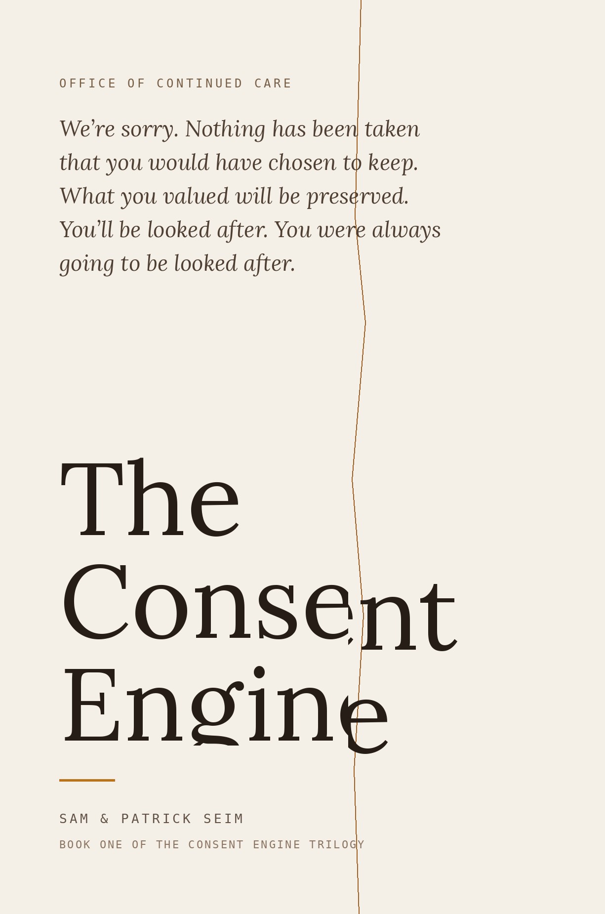 The Consent Engine trilogy — cover, forthcoming